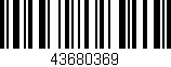 Código de barras (EAN, GTIN, SKU, ISBN): '43680369'