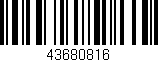 Código de barras (EAN, GTIN, SKU, ISBN): '43680816'