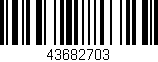 Código de barras (EAN, GTIN, SKU, ISBN): '43682703'