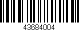 Código de barras (EAN, GTIN, SKU, ISBN): '43684004'