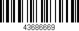 Código de barras (EAN, GTIN, SKU, ISBN): '43686669'