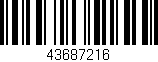 Código de barras (EAN, GTIN, SKU, ISBN): '43687216'