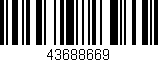 Código de barras (EAN, GTIN, SKU, ISBN): '43688669'