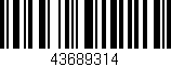 Código de barras (EAN, GTIN, SKU, ISBN): '43689314'
