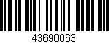 Código de barras (EAN, GTIN, SKU, ISBN): '43690063'