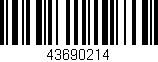 Código de barras (EAN, GTIN, SKU, ISBN): '43690214'