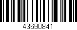 Código de barras (EAN, GTIN, SKU, ISBN): '43690841'