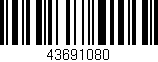 Código de barras (EAN, GTIN, SKU, ISBN): '43691080'