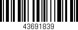 Código de barras (EAN, GTIN, SKU, ISBN): '43691839'
