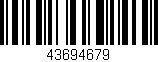 Código de barras (EAN, GTIN, SKU, ISBN): '43694679'