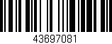Código de barras (EAN, GTIN, SKU, ISBN): '43697081'