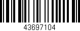 Código de barras (EAN, GTIN, SKU, ISBN): '43697104'