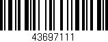 Código de barras (EAN, GTIN, SKU, ISBN): '43697111'