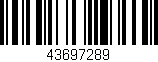 Código de barras (EAN, GTIN, SKU, ISBN): '43697289'