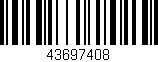 Código de barras (EAN, GTIN, SKU, ISBN): '43697408'