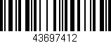 Código de barras (EAN, GTIN, SKU, ISBN): '43697412'