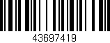 Código de barras (EAN, GTIN, SKU, ISBN): '43697419'