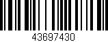 Código de barras (EAN, GTIN, SKU, ISBN): '43697430'