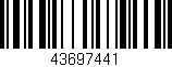 Código de barras (EAN, GTIN, SKU, ISBN): '43697441'