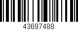 Código de barras (EAN, GTIN, SKU, ISBN): '43697488'