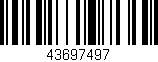 Código de barras (EAN, GTIN, SKU, ISBN): '43697497'