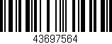 Código de barras (EAN, GTIN, SKU, ISBN): '43697564'