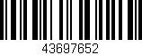 Código de barras (EAN, GTIN, SKU, ISBN): '43697652'