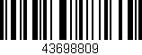 Código de barras (EAN, GTIN, SKU, ISBN): '43698809'