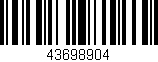 Código de barras (EAN, GTIN, SKU, ISBN): '43698904'