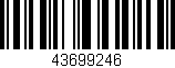 Código de barras (EAN, GTIN, SKU, ISBN): '43699246'