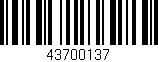 Código de barras (EAN, GTIN, SKU, ISBN): '43700137'