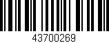 Código de barras (EAN, GTIN, SKU, ISBN): '43700269'