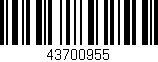Código de barras (EAN, GTIN, SKU, ISBN): '43700955'