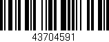 Código de barras (EAN, GTIN, SKU, ISBN): '43704591'