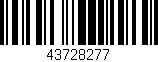 Código de barras (EAN, GTIN, SKU, ISBN): '43728277'
