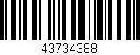 Código de barras (EAN, GTIN, SKU, ISBN): '43734388'