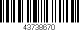 Código de barras (EAN, GTIN, SKU, ISBN): '43738670'