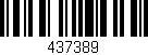 Código de barras (EAN, GTIN, SKU, ISBN): '437389'