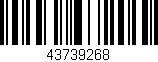 Código de barras (EAN, GTIN, SKU, ISBN): '43739268'