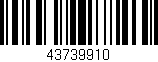 Código de barras (EAN, GTIN, SKU, ISBN): '43739910'