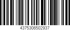 Código de barras (EAN, GTIN, SKU, ISBN): '4375306502937'