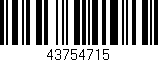 Código de barras (EAN, GTIN, SKU, ISBN): '43754715'