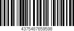 Código de barras (EAN, GTIN, SKU, ISBN): '4375487659598'