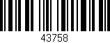 Código de barras (EAN, GTIN, SKU, ISBN): '43758'
