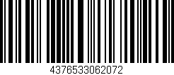 Código de barras (EAN, GTIN, SKU, ISBN): '4376533062072'