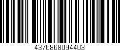 Código de barras (EAN, GTIN, SKU, ISBN): '4376868094403'