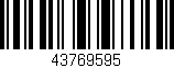 Código de barras (EAN, GTIN, SKU, ISBN): '43769595'