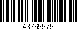 Código de barras (EAN, GTIN, SKU, ISBN): '43769979'