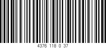 Código de barras (EAN, GTIN, SKU, ISBN): '4376_118_0_37'