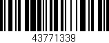 Código de barras (EAN, GTIN, SKU, ISBN): '43771339'